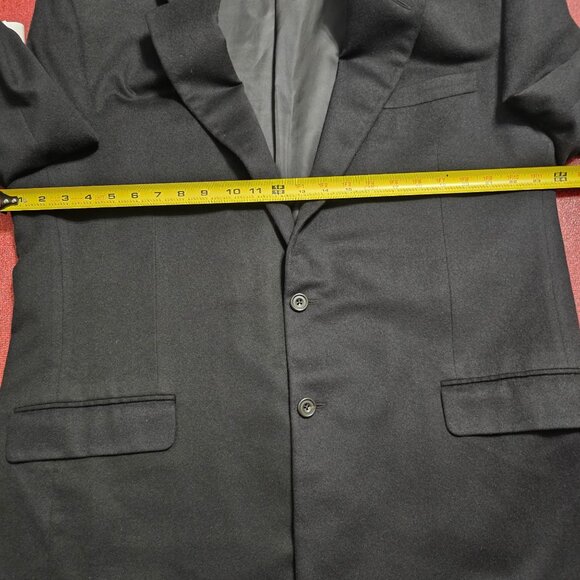 Hickey Freeman Madison 100% Cashmere Sport Coat Blazer 46L Black Quiet Luxury - Picture 11 of 14